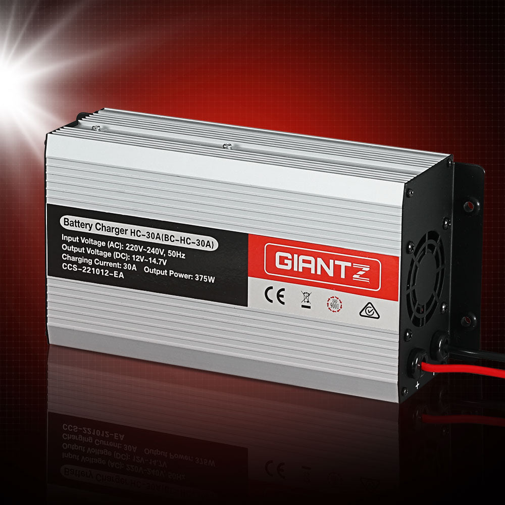 Giantz 12V 30A Smart Battery Charger