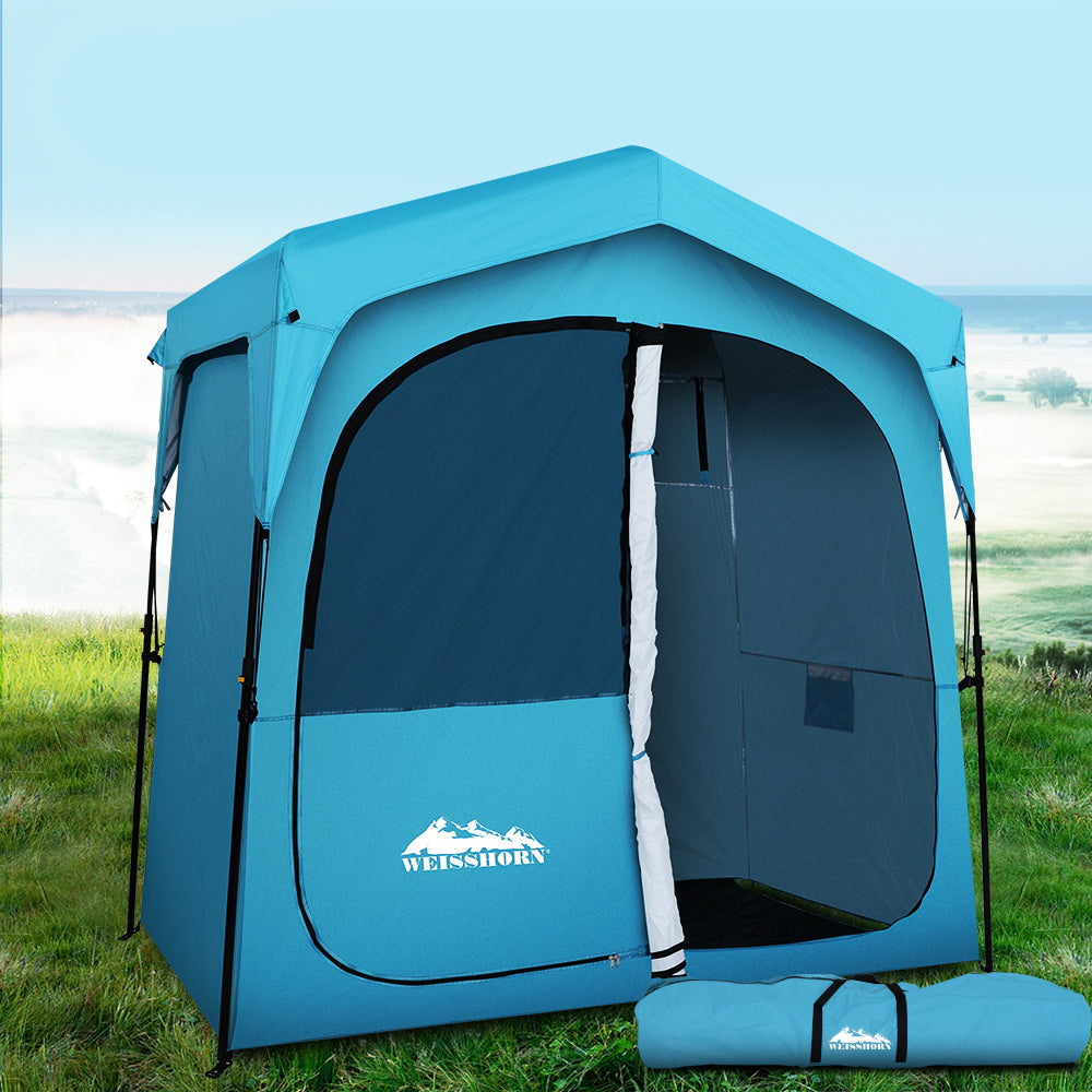 Weisshorn Fast Set-Up Double Privacy Shower Tent – Portable Ensuite, Extra Space