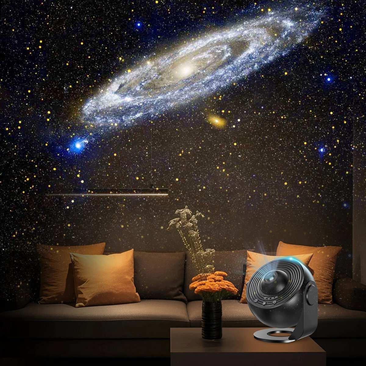 360° Galaxy Night Projector – Solar System, Nebula & Astronaut