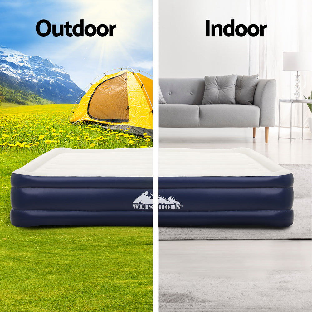 Weisshorn Double Air Mattress 46cm – Self-Inflating Camping Bed