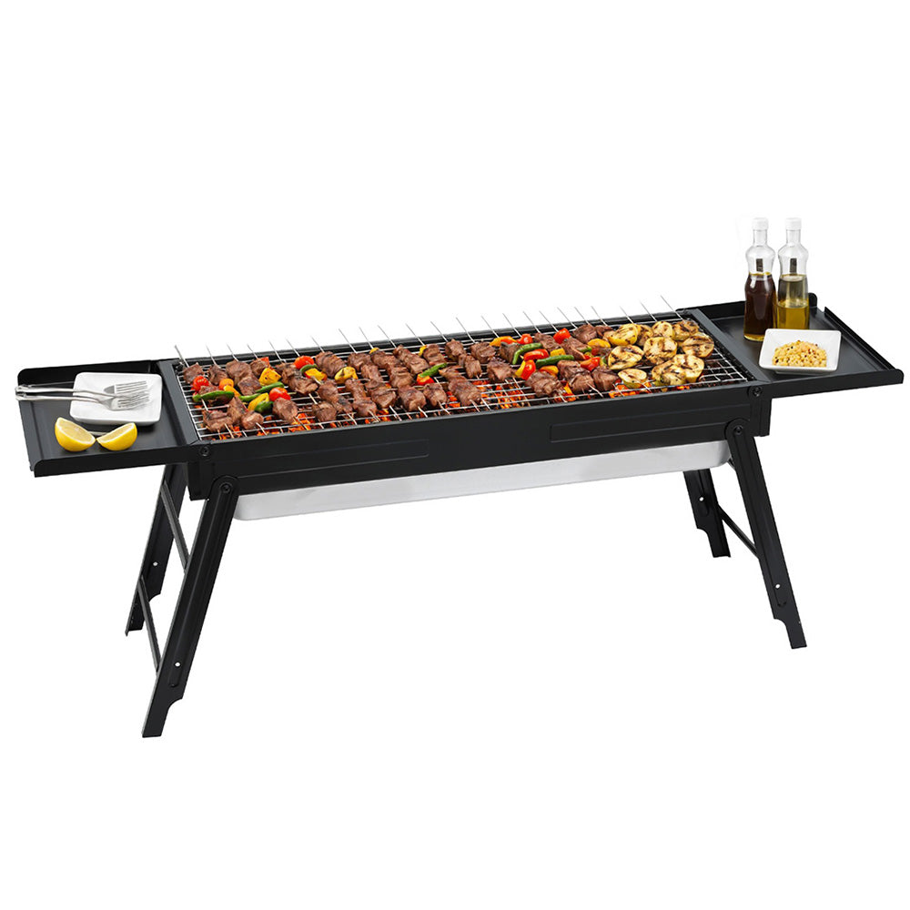 Grillz Charcoal BBQ Smoker – Portable Foldable Camping Grill