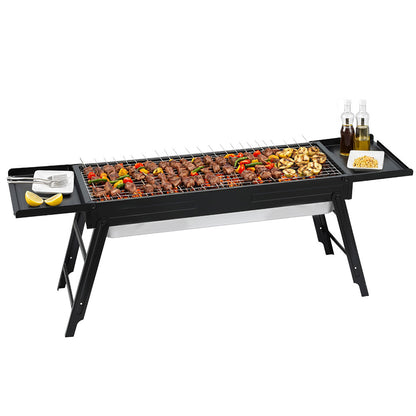 Grillz Charcoal BBQ Smoker – Portable Foldable Camping Grill