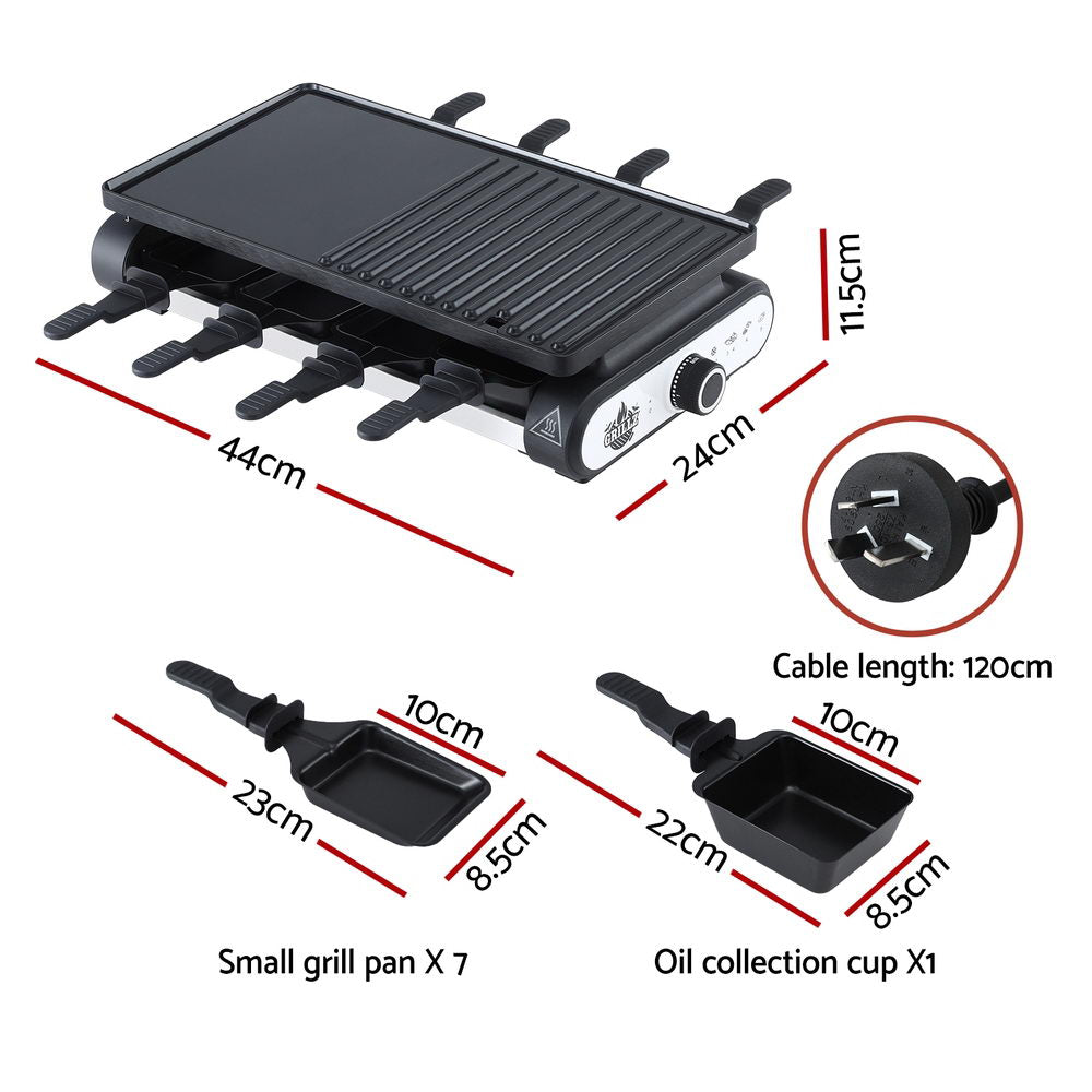 Grillz 1400W Electric BBQ Grill – 7 Cooking Pans