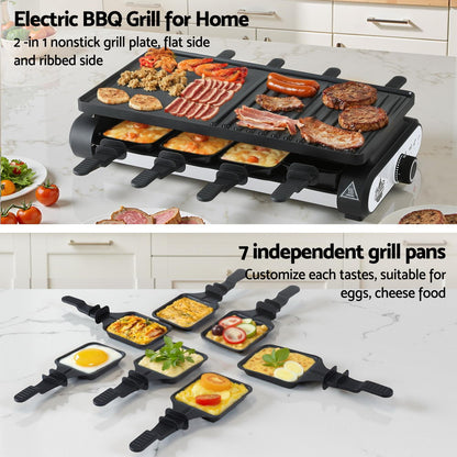 Grillz 1400W Electric BBQ Grill – 7 Cooking Pans