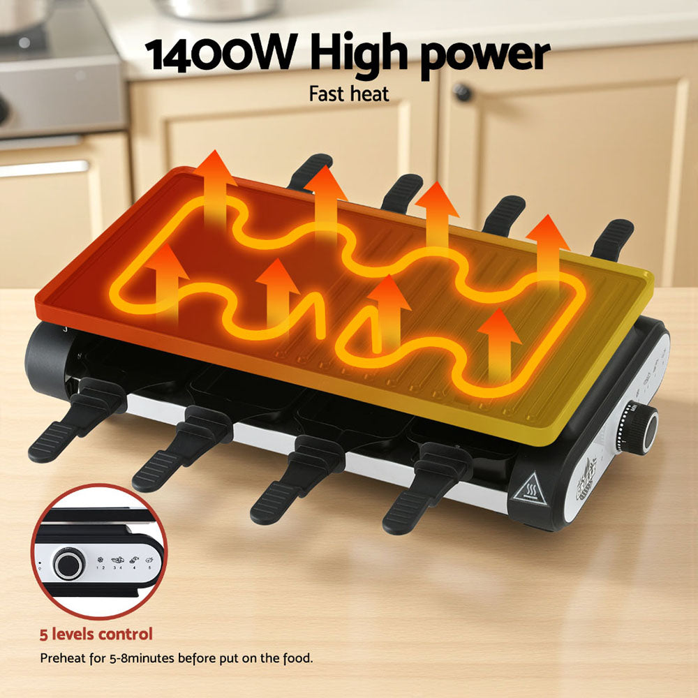 Grillz 1400W Electric BBQ Grill – 7 Cooking Pans