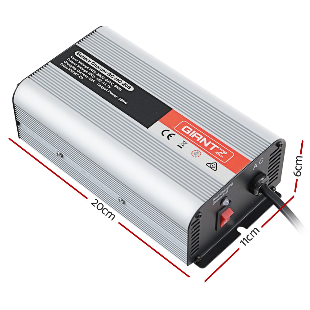 Giantz 12V 20A Smart Battery Charger