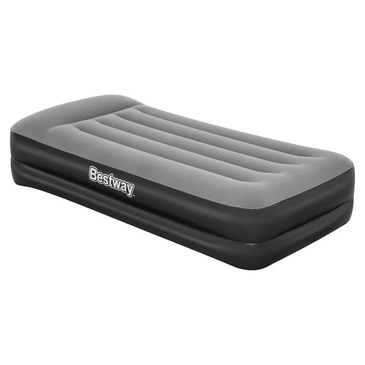 Bestway Single Air Mattress 46cm – Inflatable Camping Bed Black