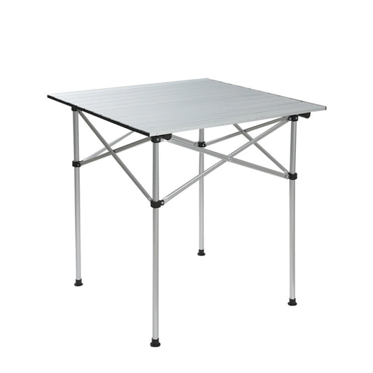 Weisshorn 70cm Roll-Up Camping Table – Portable Aluminium Picnic Desk