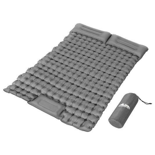 Weisshorn Double Self-Inflating Camping Mat – Pillow Bag Green