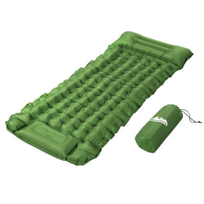 Weisshorn Single Self-Inflating Camping Mat – Pillow Green Compact