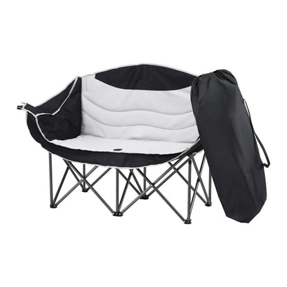 Weisshorn Double Moon Chair – Foldable Loveseat, 240KG Capacity