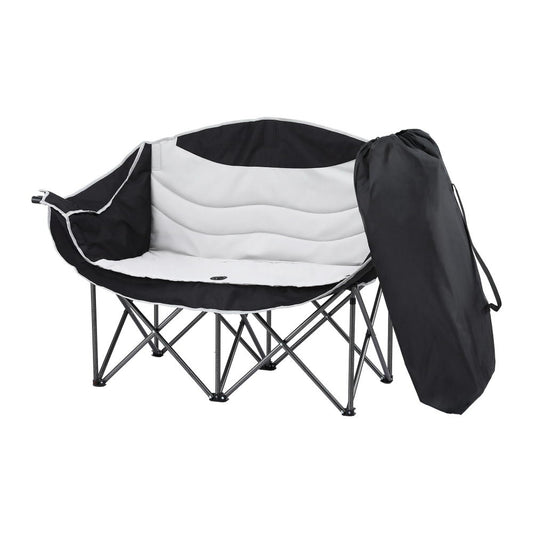 Weisshorn Double Moon Chair – Foldable Loveseat, 240KG Capacity