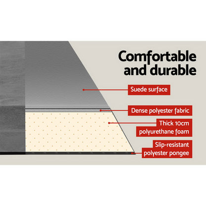 Weisshorn 10cm Self-Inflating Mattress – Double Camping Sleeping Mat Grey