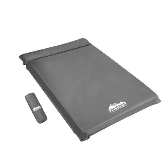 Weisshorn 10cm Self-Inflating Mattress – Double Camping Sleeping Mat Grey