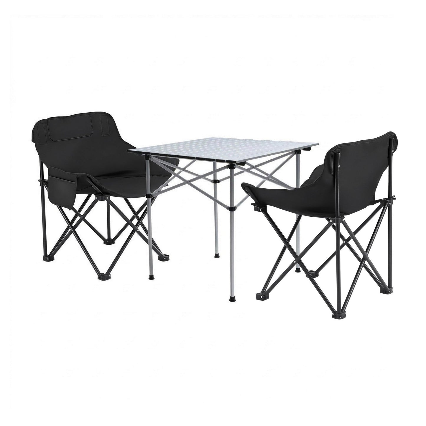 Weisshorn 3-Piece Set 2 Moon Chairs & 70cm Table
