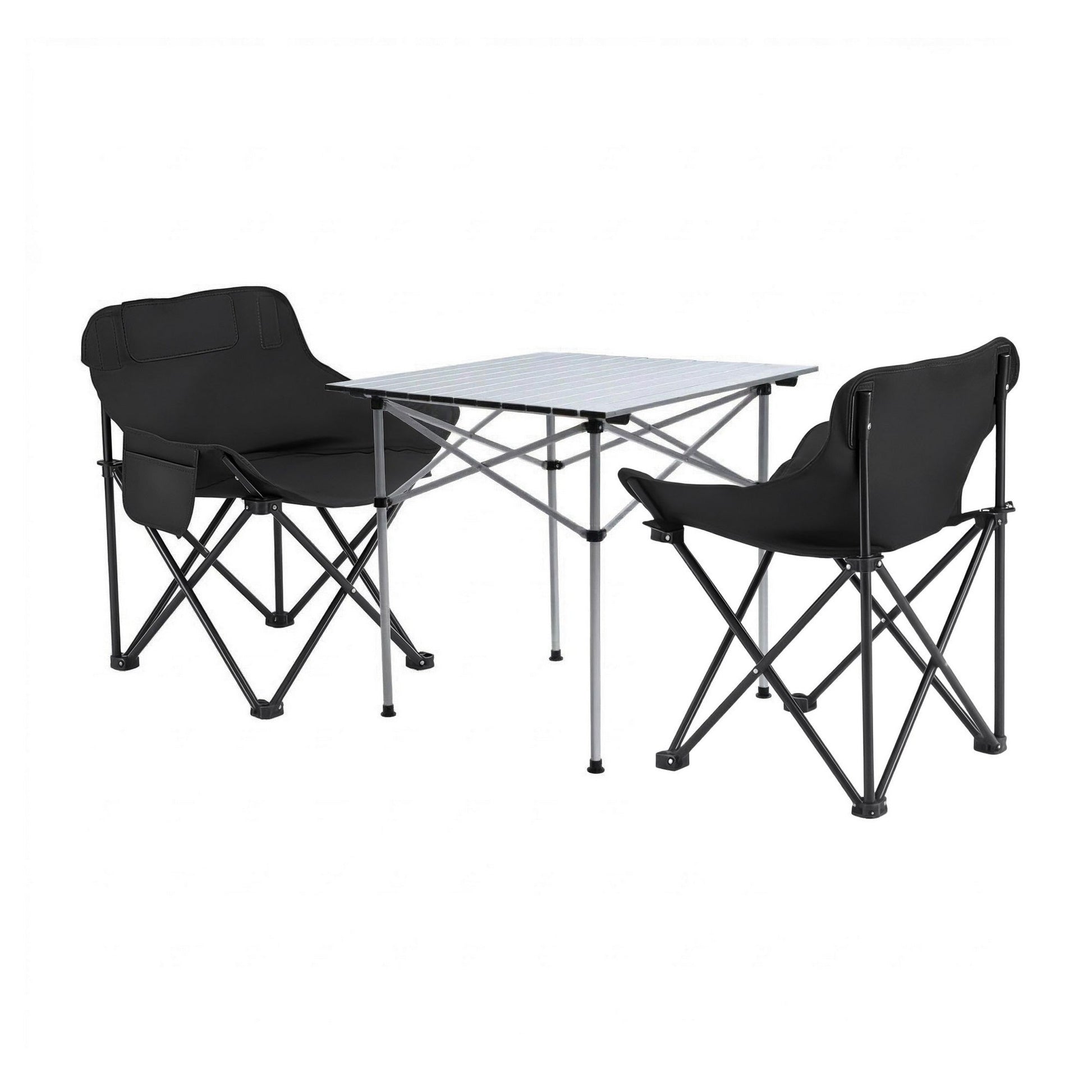 Weisshorn 3-Piece Set 2 Moon Chairs & 70cm Table