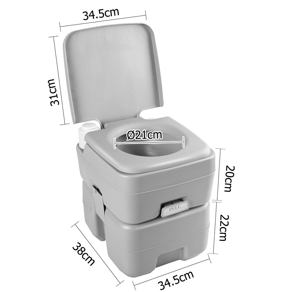 Weisshorn 20L Portable Camping Toilet – Outdoor Flush Boating