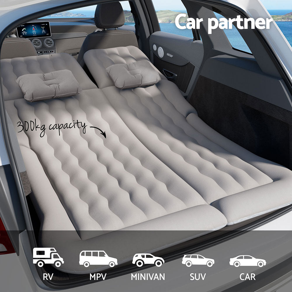 Weisshorn Inflatable SUV Car Mattress 175×130cm – Grey