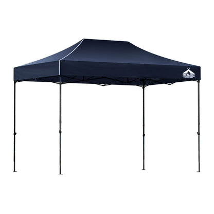 Instahut 3x4.5m Pop Up Gazebo Marquee – 500D Oxford Navy