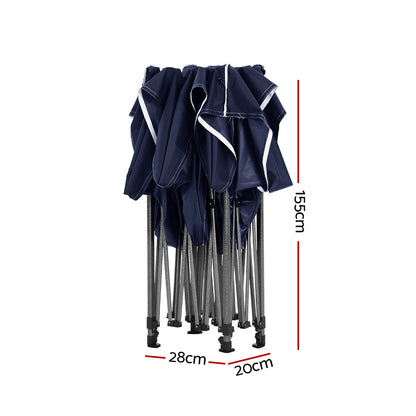 Instahut 3x4.5m Pop Up Gazebo Marquee – 500D Oxford Navy