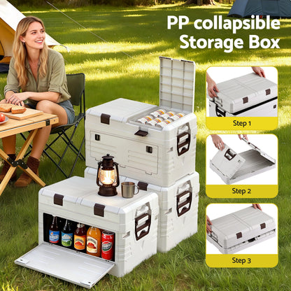 Gardeon 40L Foldable Camping Storage Box – Collapsible Bin Organiser