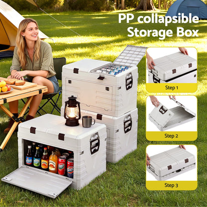 Gardeon 80L Foldable Camping Storage Box – Collapsible Bin Organiser