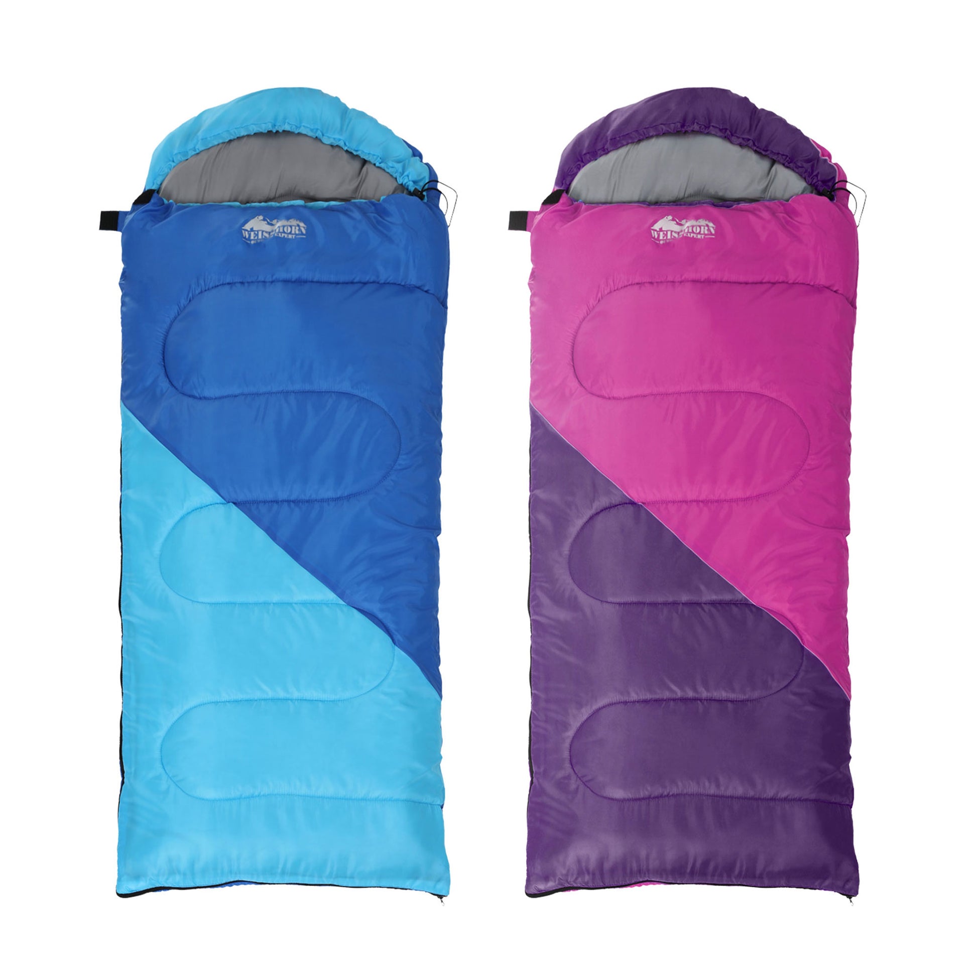 Weisshorn Kids Sleeping Bag Set of 2 – 172cm Thermal Camping
