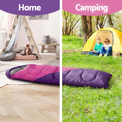 Weisshorn Kids Sleeping Bag Set of 2 – 172cm Thermal Camping