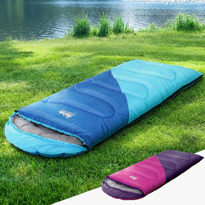 Weisshorn Kids Sleeping Bag Set of 2 – 172cm, Thermal, Camping & Hiking
