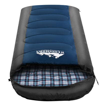 Weisshorn Single Sleeping Bag -20°C – Thermal Blue