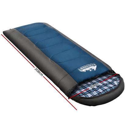 Weisshorn Single Sleeping Bag -20°C – Thermal Blue
