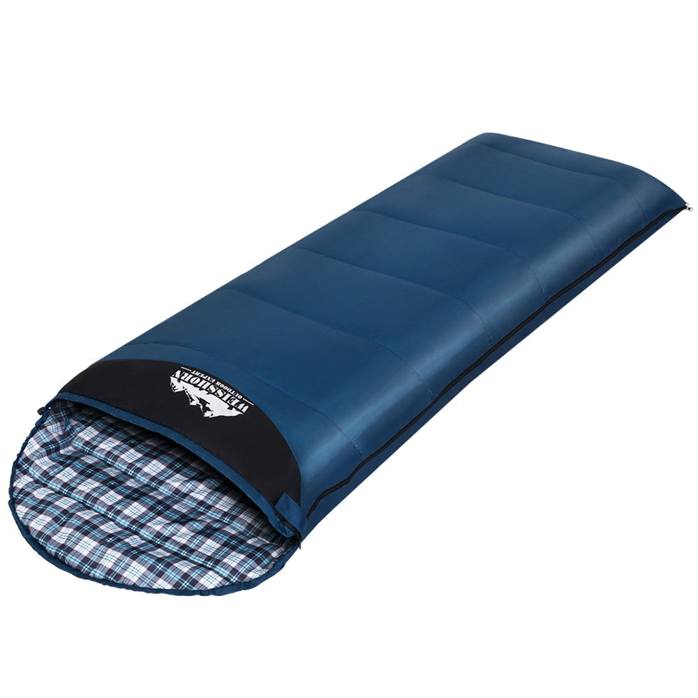 Weisshorn Single Sleeping Bag 0°C – Compact Lightweight Blue