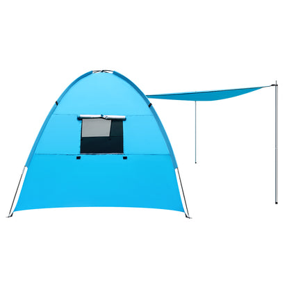 Weisshorn 4-Person Pop-Up Beach Tent – Instant Shelter, Sun Shade & Camping