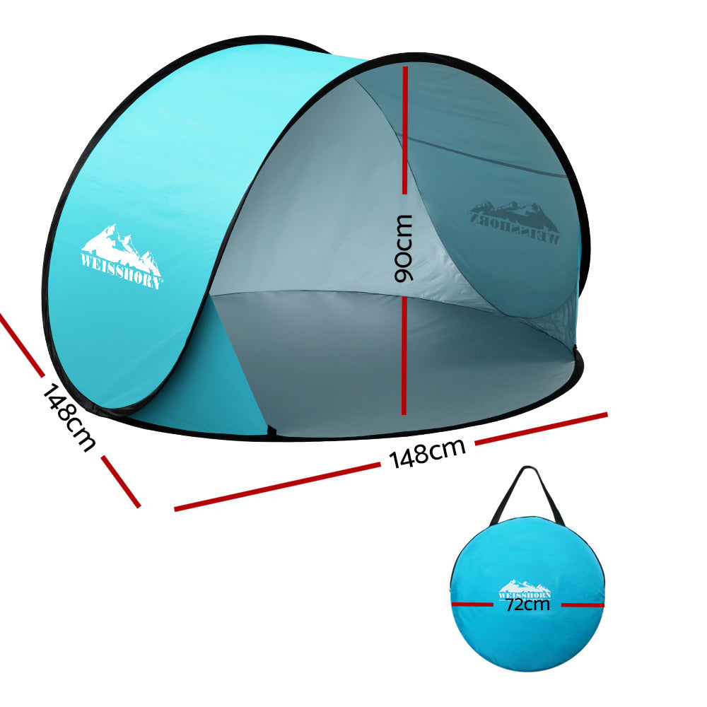 Weisshorn Pop Up Beach Tent – Portable Shade Shelter for Sun & Camping
