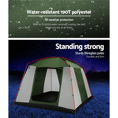 Weisshorn 6-Person Dome Tent – Family Camping Tent