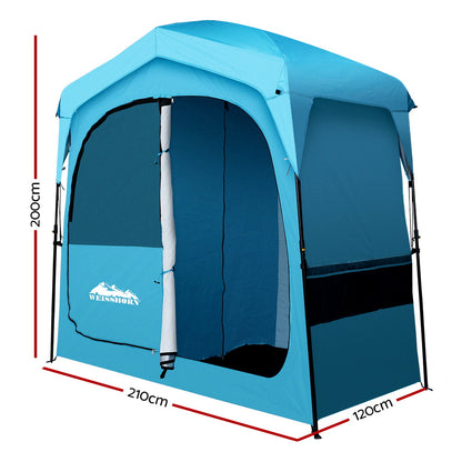 Weisshorn Fast Set-Up Double Privacy Shower Tent – Portable Ensuite, Extra Space