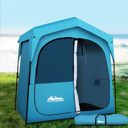 Weisshorn Fast Set-Up Double Privacy Shower Tent – Portable Ensuite, Extra Space