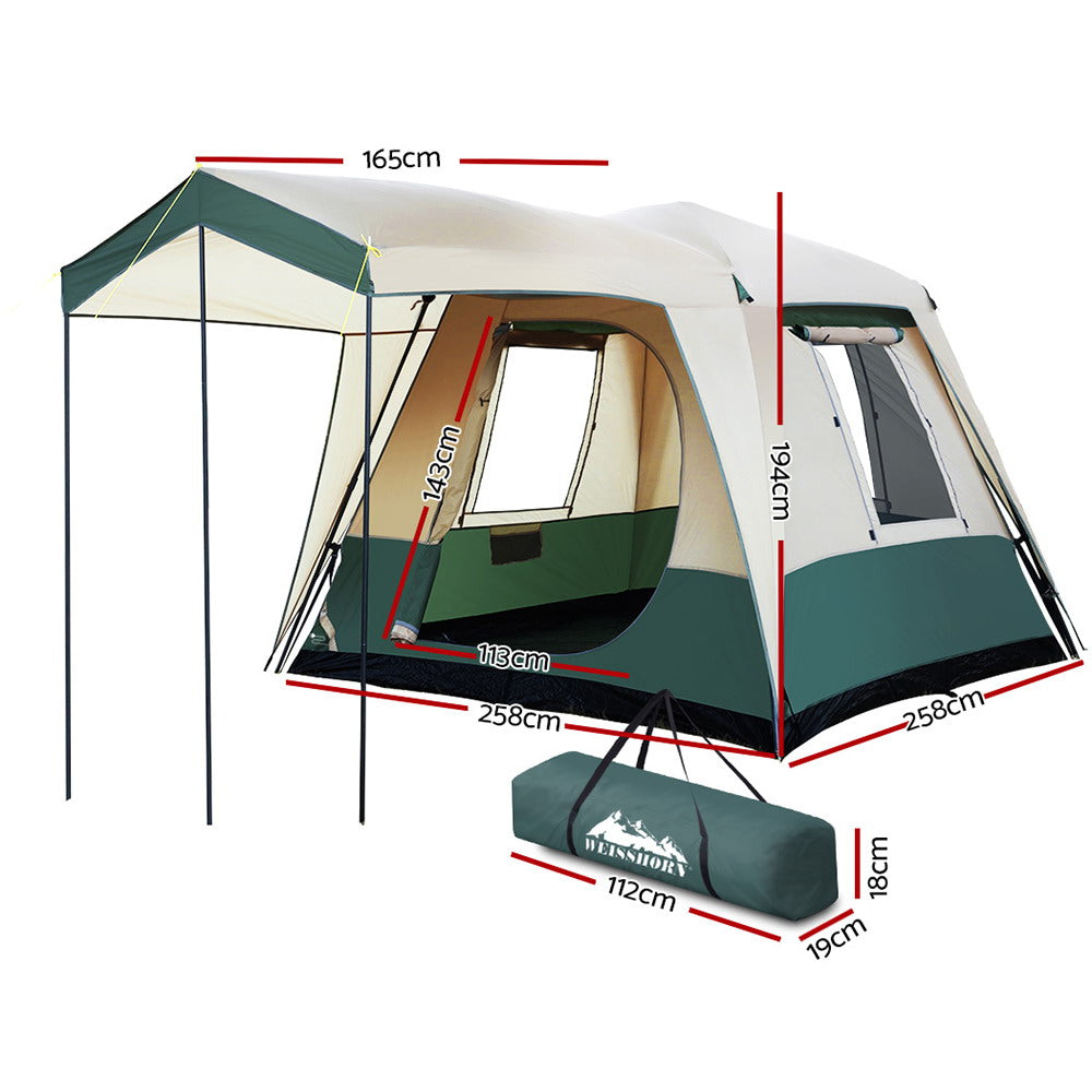Weisshorn 4-Person Instant Up Dome Tent – Pop Up Family Camping