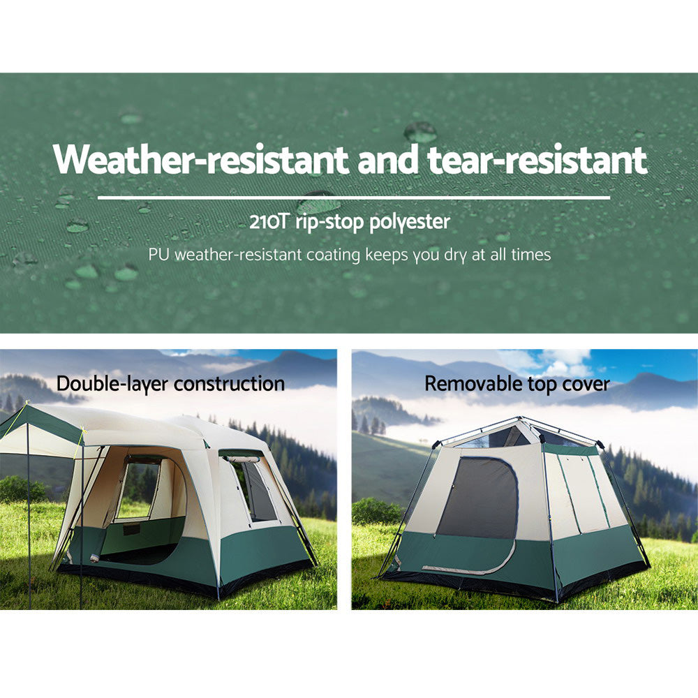 Weisshorn 4-Person Instant Up Dome Tent – Pop Up Family Camping