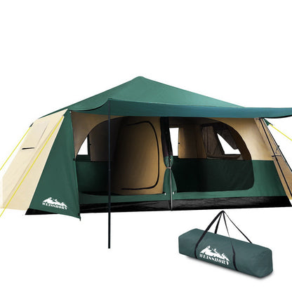Weisshorn 8-Person Instant Up Camping Tent – 3-Room Pop Up Dome
