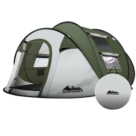 Weisshorn 4-5 Person Instant Up Camping Tent
