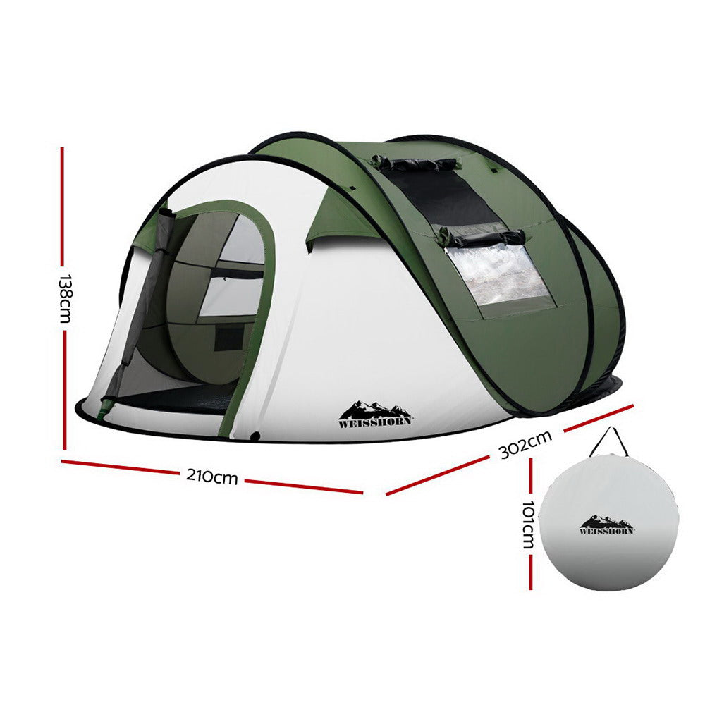 Weisshorn 4–5 Person Instant Up Camping Tent – Pop Up Dome