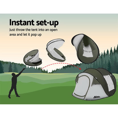 Weisshorn 4–5 Person Instant Up Camping Tent – Pop Up Dome