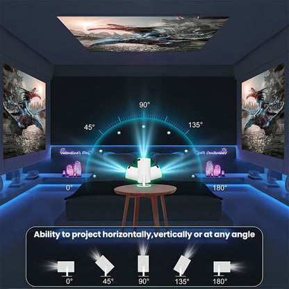 HY300 Pro Portable Mini Projector – 720P/4K, WiFi 6, Android 11