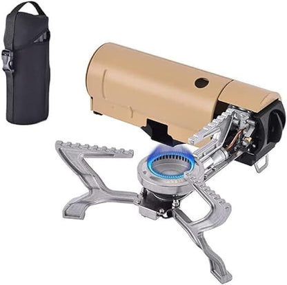 2500W Foldable Butane Camping Stove – Indoor Outdoor Khaki