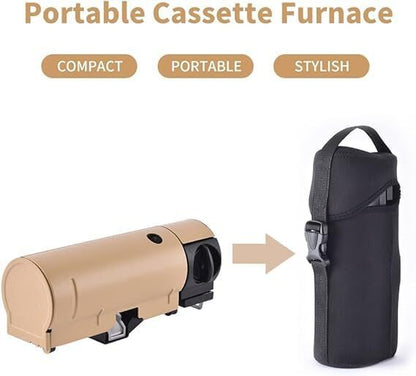 2500W Foldable Butane Camping Stove – Indoor Outdoor Khaki