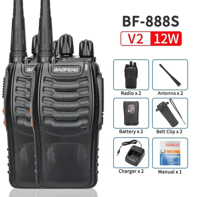 Long-Range Walkie Talkies 2-Pack – BF-888S