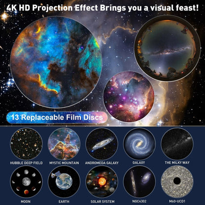 360° Galaxy Night Projector – Solar System, Nebula & Astronaut