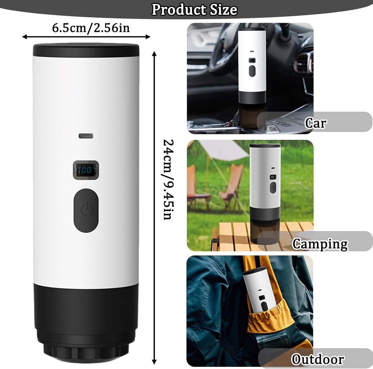 3-in-1 Portable Espresso Coffee Maker