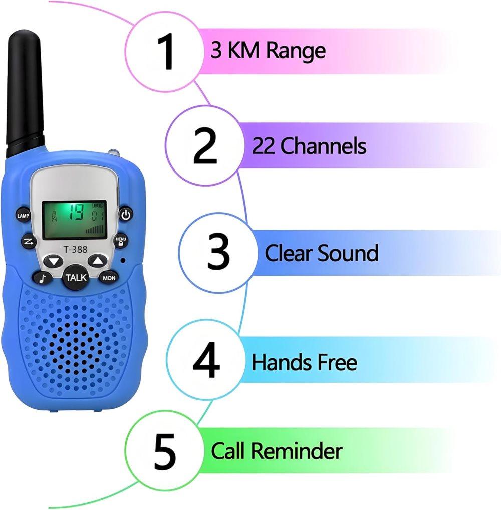 Kids Walkie Talkies 2-Pack – Yellow